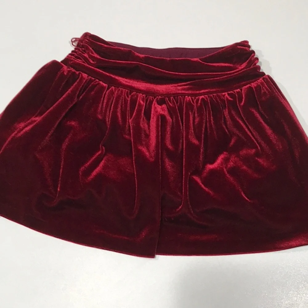 🌺🌺🌺RAPH LAUREN Girl’s Layered Draped Waist Velour Skirt, 24 mo